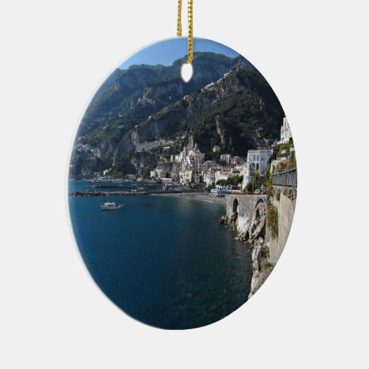 Ansicht von Amalfi-Küste Keramikornament (Rechts)