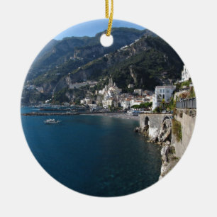 Ansicht von Amalfi-Küste Keramikornament