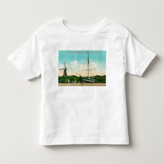 Ansicht von Amundsens arktischem Sloop Kleinkind T-shirt (Vorderseite)