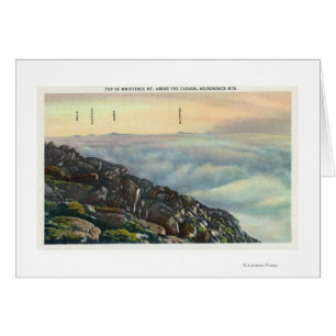 Ansicht von anderem Adirondack Mts über den Wolken