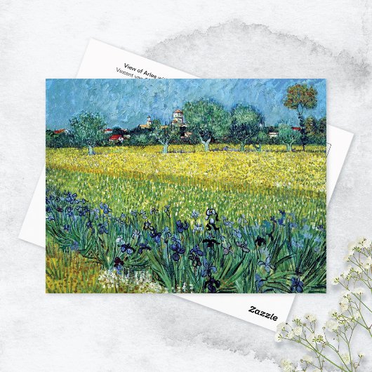 Ansicht von Arles Irises Vincent van Gogh Postkarte
