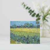 Ansicht von Arles Irises Vincent van Gogh Postkarte (Stehend Vorderseite)