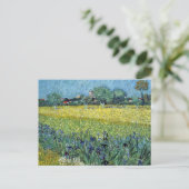 Ansicht von Arles Irises Vincent van Gogh Postkarte (Stehend Vorderseite)