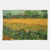 Ansicht von Arles mit Irisch von Vincent van Gogh Geschirrtuch (Horizontal)