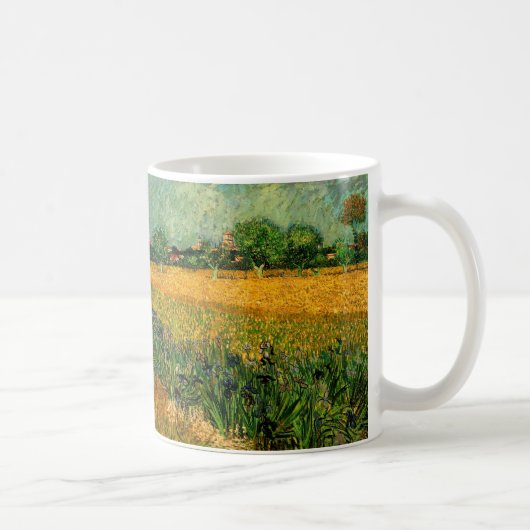 Ansicht von Arles mit Irisch von Vincent van Gogh Kaffeetasse (Rechts)