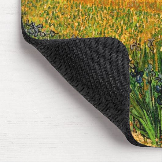 Ansicht von Arles mit Irisch von Vincent van Gogh Mousepad (Ecke)