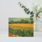 Ansicht von Arles mit Irisch von Vincent van Gogh Postkarte (Stehend Vorderseite)