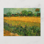 Ansicht von Arles mit Irisch von Vincent van Gogh Postkarte (Vorderseite)