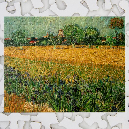 Ansicht von Arles mit Irisch von Vincent van Gogh Puzzle