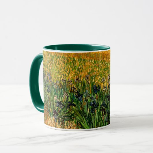 Ansicht von Arles mit Irisch von Vincent van Gogh Tasse (Vorderseite Links)