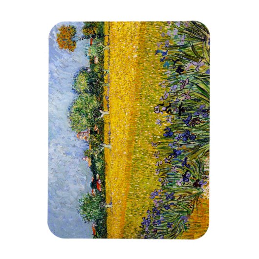 Ansicht von Arles mit Iriss Vincent van Gogh Farbe Magnet (Vertikal)