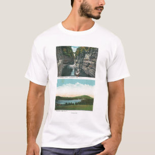 Ansicht von Ausable Abgrund und von Saranac See T-Shirt