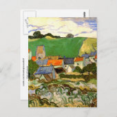 Ansicht von Auvers (F799) Van Gogh Fine Art Postkarte (Vorne/Hinten)