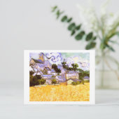 Ansicht von Auvers mit Church Van Gogh Fine Art Postkarte (Stehend Vorderseite)