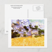 Ansicht von Auvers mit Church Van Gogh Fine Art Postkarte (Vorne/Hinten)