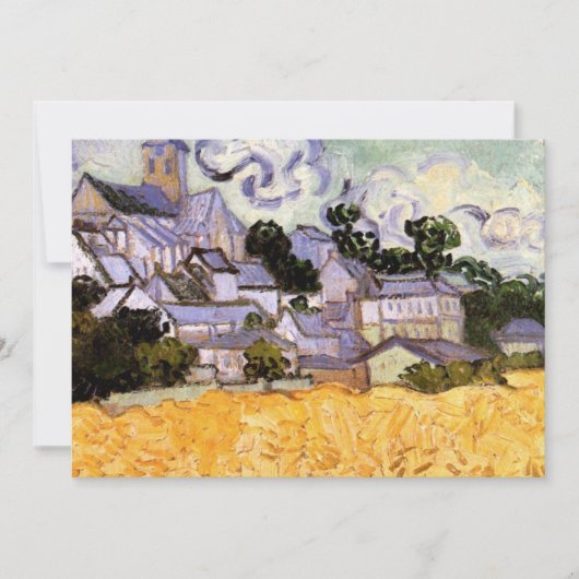 Ansicht von Auvers mit Kirche von Vincent van Gogh (Vorderseite)