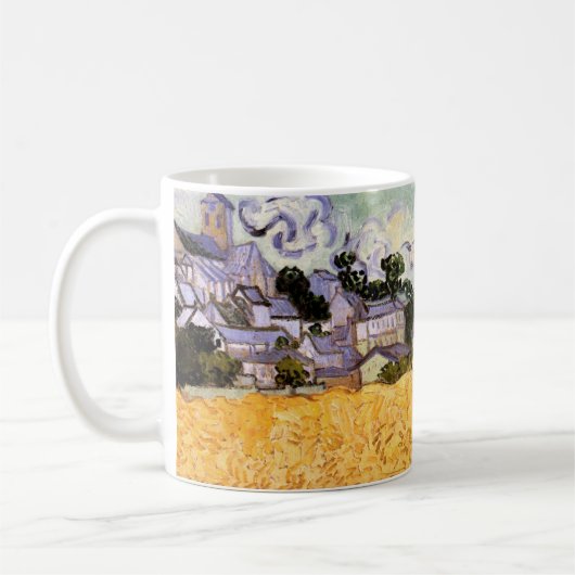 Ansicht von Auvers mit Kirche von Vincent van Gogh Kaffeetasse (Links)