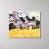 Ansicht von Auvers mit Kirche von Vincent van Gogh Leinwanddruck (Vorderseite)