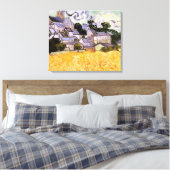 Ansicht von Auvers mit Kirche von Vincent van Gogh Leinwanddruck (Insitu (Schlafzimmer))