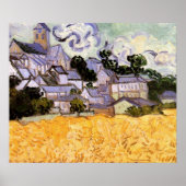 Ansicht von Auvers mit Kirche von Vincent van Gogh Poster (Vorne)