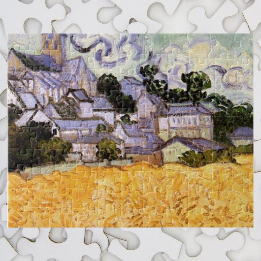 Ansicht von Auvers mit Kirche von Vincent van Gogh Puzzle