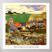 Ansicht von Auvers Vincent van Gogh Poster (Vorne)