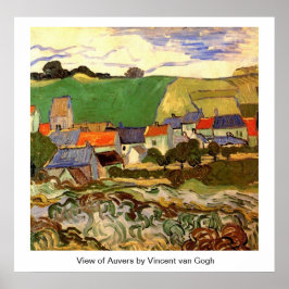 Ansicht von Auvers Vincent van Gogh Poster