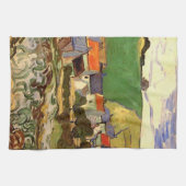 Ansicht von Auvers von Vincent van Gogh Geschirrtuch (Horizontal)