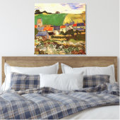 Ansicht von Auvers von Vincent van Gogh Leinwanddruck (Insitu (Schlafzimmer))