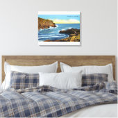 Ansicht von Bald Head Cliff am York Beach Leinwanddruck (Insitu (Schlafzimmer))