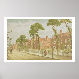 Ansicht von Bedford-Park, 1882 (Farbelitho) 2 Poster