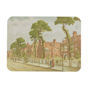 Ansicht von Bedford-Park, 1882 (Farbelitho) Magnet