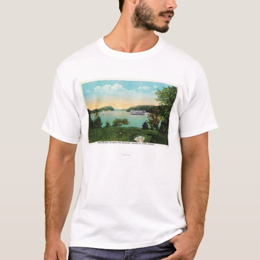 Ansicht von Boston-Boot die Engen kommend T-Shirt (Vorderseite)