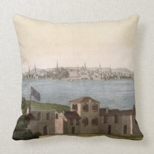 Ansicht von Boston, von 'Le Costume Ancien und Kissen