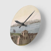 Ansicht von Boston, von 'Le Costume Ancien und Runde Wanduhr (Winkel)