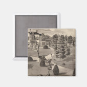 Ansicht von Brattleboro Vermont Magnet (Vorderseite/Rückseite)