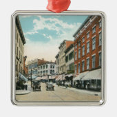 Ansicht von Broadway und von Eckstrang-Straße Silbernes Ornament (Vorne)