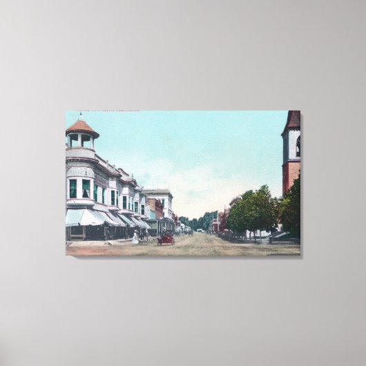 Ansicht von BroadwayChico, CA Leinwanddruck (Vorderseite)