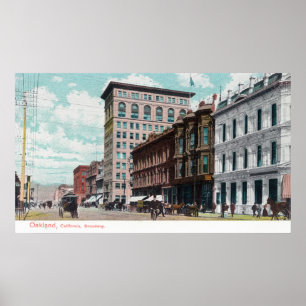 Ansicht von BroadwayOakland, CA Poster