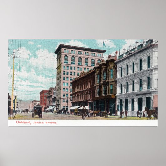 Ansicht von BroadwayOakland, CA Poster (Vorne)