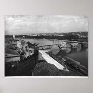 Ansicht von Brücke St. Benezet Poster