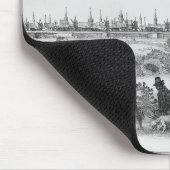Ansicht von Brügge Mousepad (Ecke)