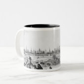 Ansicht von Brügge Zweifarbige Tasse (Vorderseite Links)