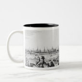 Ansicht von Brügge Zweifarbige Tasse (Links)