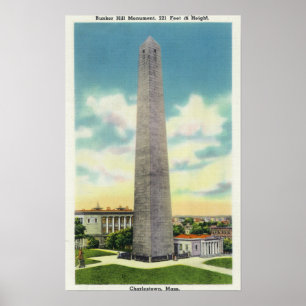 Ansicht von Bunker Hill-Monument # 2 Poster