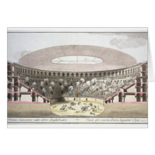 Ansicht von Caesars Amphitheatre (Farbelitho)