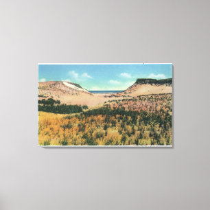 Ansicht von Cape Cod-Sanddünen 2 Leinwanddruck