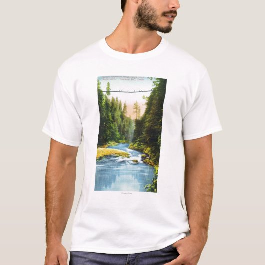 Ansicht von Capilano Hängebrücke # 2 T-Shirt (Vorderseite)