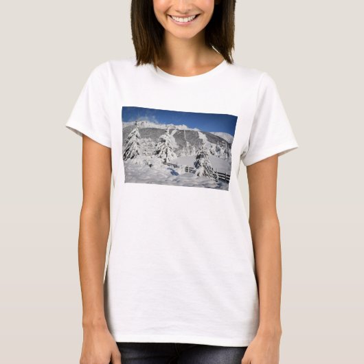 Ansicht von Catedral Skiort in Bariloche T-Shirt (Vorderseite)