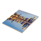 Ansicht von Chicago-Skylinen mit Reflexion Fliese (Seite)